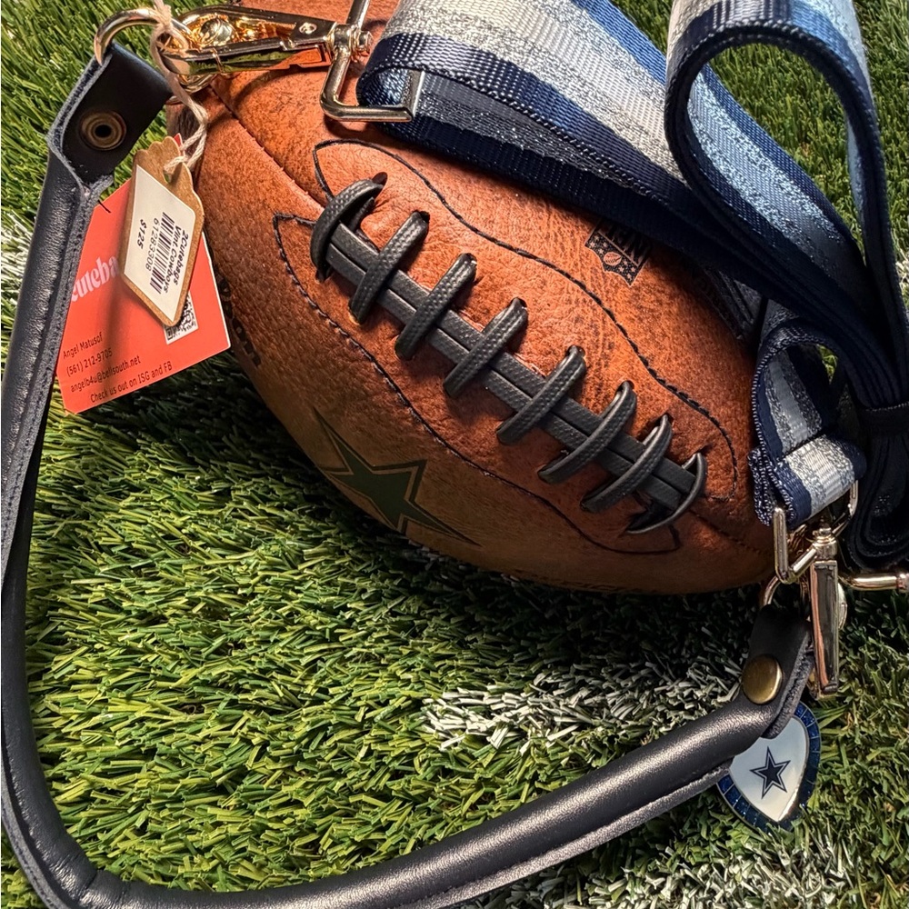 Vintage  Leather Cowboys  Football-Themed Purse